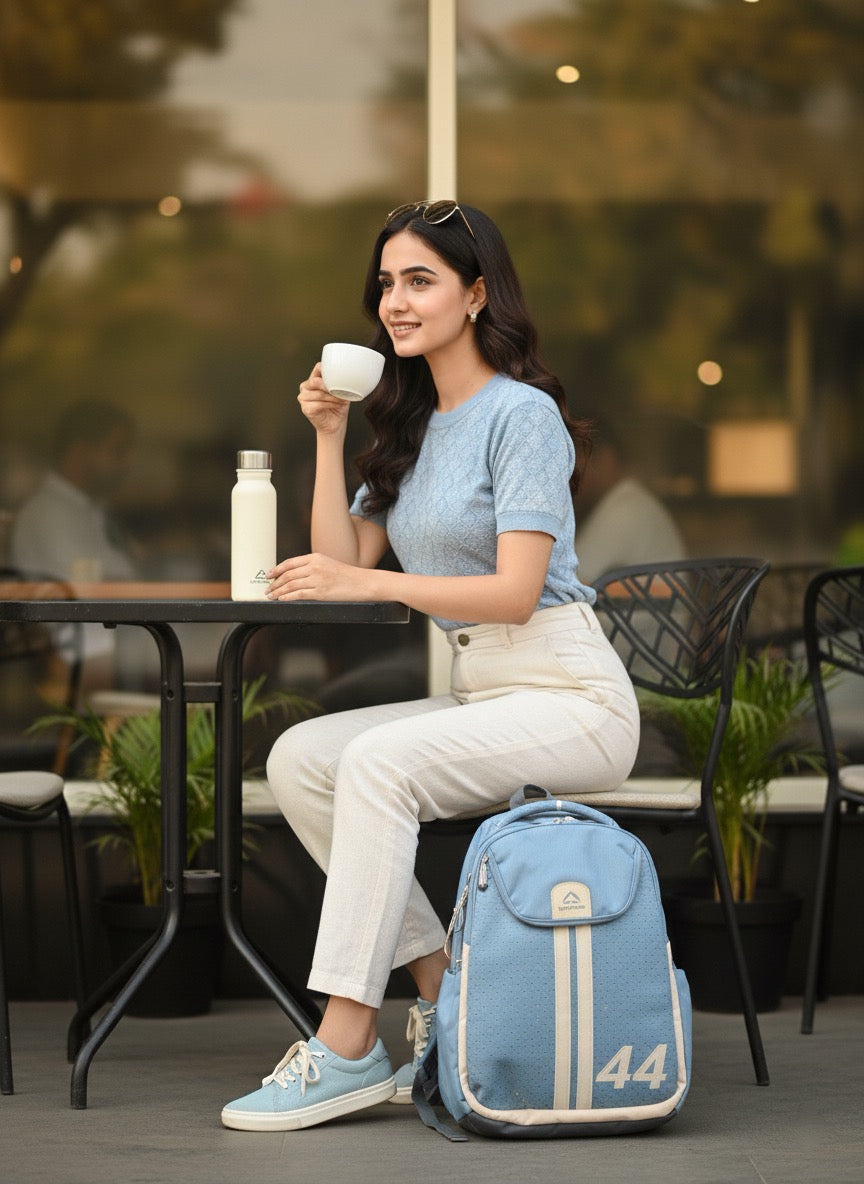 Uppercase Dusty Blue Laptop Backpack